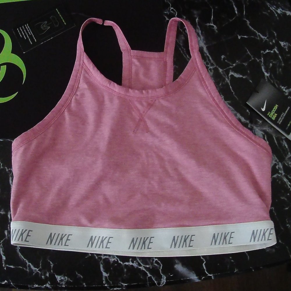 nike swoosh sports bra (xl) medium support
